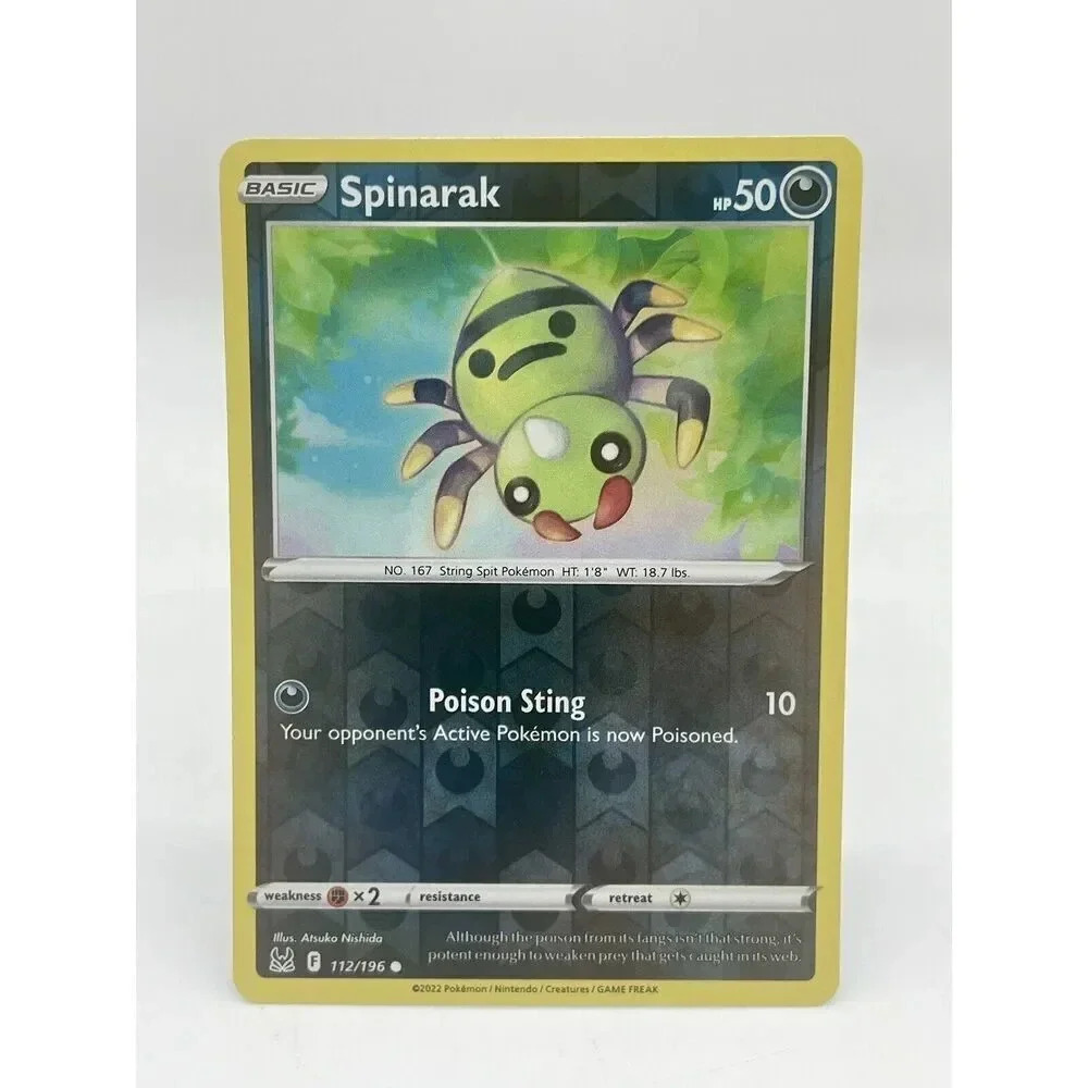 Spinarak 112/196 Lost Origin Pokemon TCG Reverse Holo Mint Unplayed